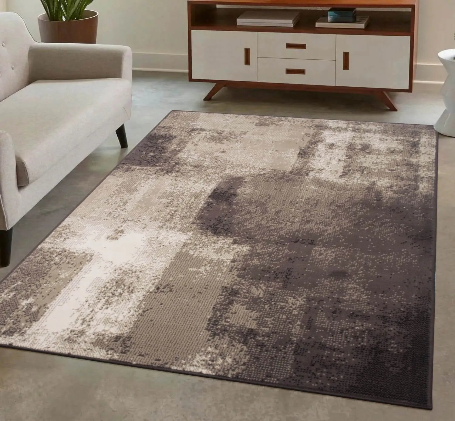 MINKŠTAS MODERNUS LOFT STILIAUS KILIMAS SVETAINEI IR MIEGAMAJAM 100X150