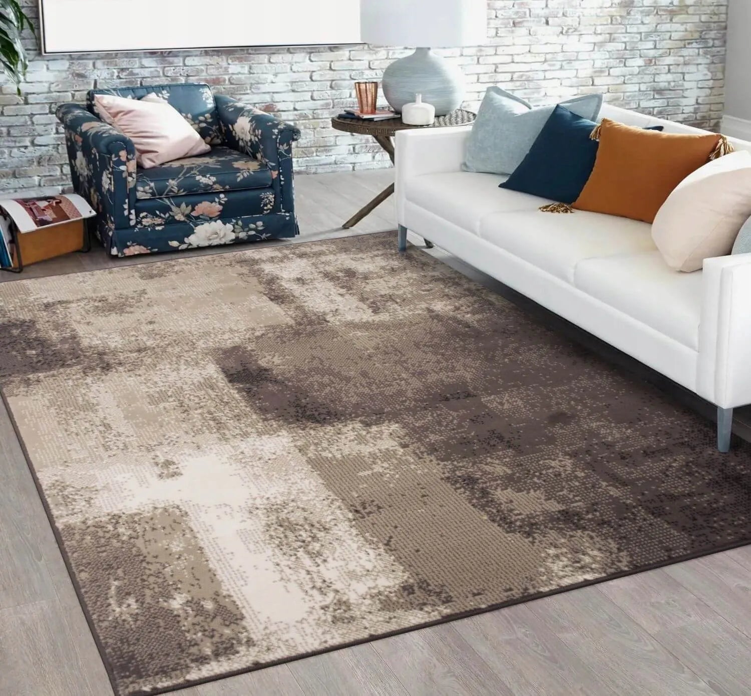 MINKŠTAS MODERNUS LOFT STILIAUS KILIMAS SVETAINEI IR MIEGAMAJAM 100X150