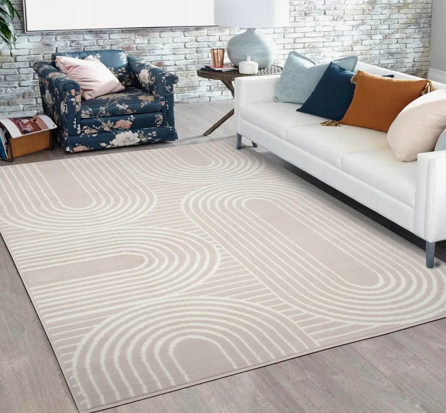 Minkštas modernus Loft stiliaus kilimas svetainei ir miegamajam 150x210 cm