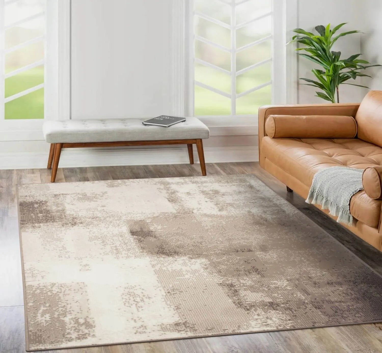 Minkštas modernus stilingas LOFT kilimas svetainei ir miegamajam 100x150