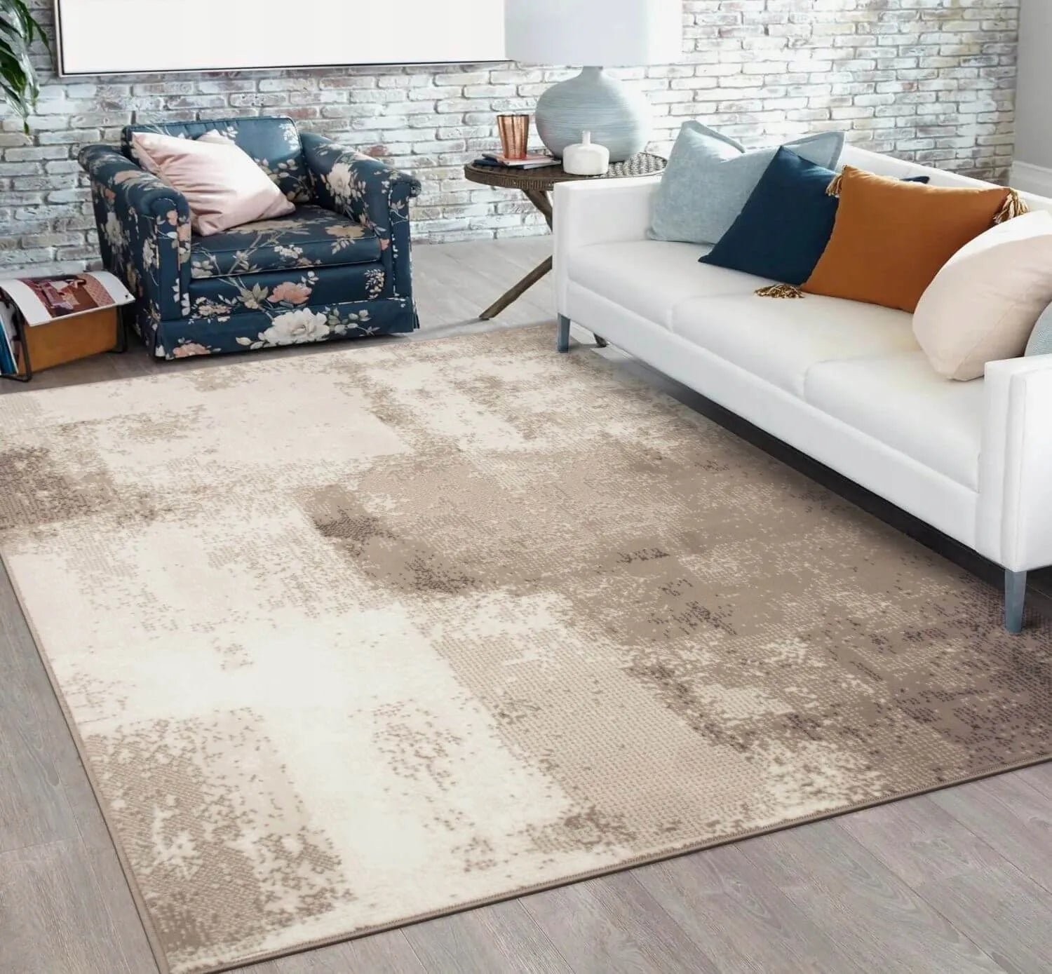 Minkštas modernus stilingas LOFT kilimas svetainei ir miegamajam 100x150