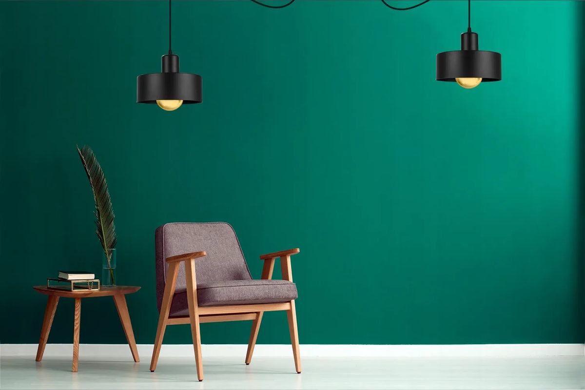 MODERNI KABAMOJI LUBŲ LAMPA „SPIDER“ – JUODA, BALTA, 2 ŠVIESOS ŠALTINIAI, „GLAMOUR“ / LOFT