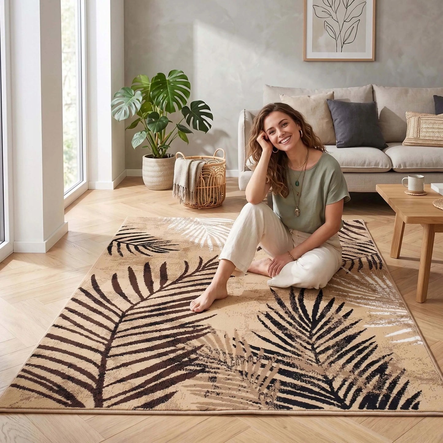 Modernus 100x150 kilimas svetainei, virtuvei ir miegamajam – stilingas ir minkštas Eureka Home