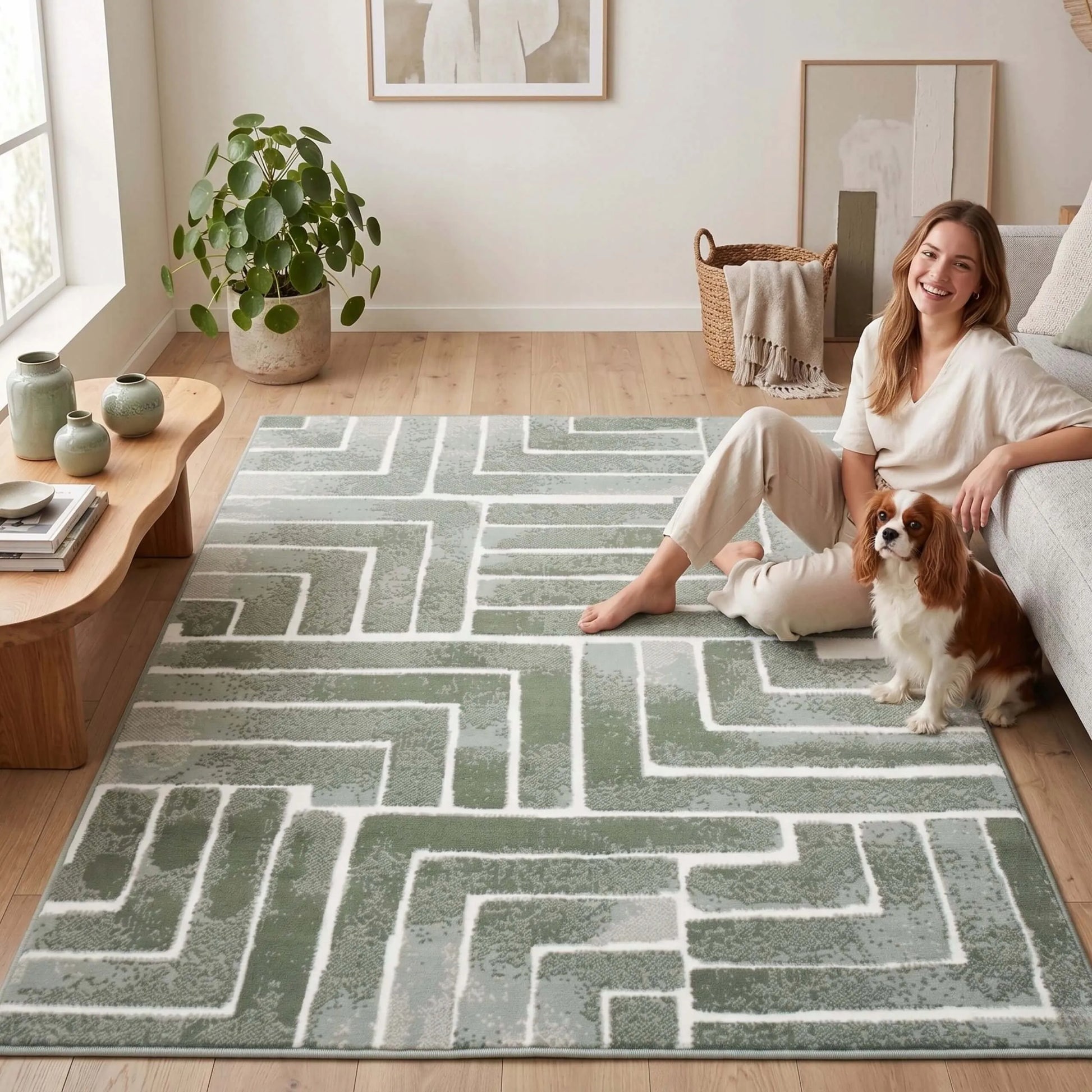 Modernus 100x150 kilimas svetainei, virtuvei ir miegamajam – stilingas ir minkštas Eureka Home