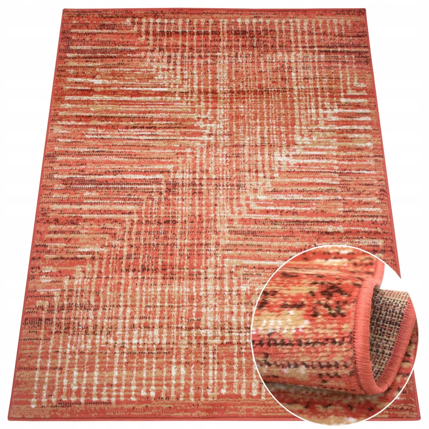 Modernus 100x150 raudonas kilimas Eureka Home – stilingas svetainės ir miegamojo akcentas