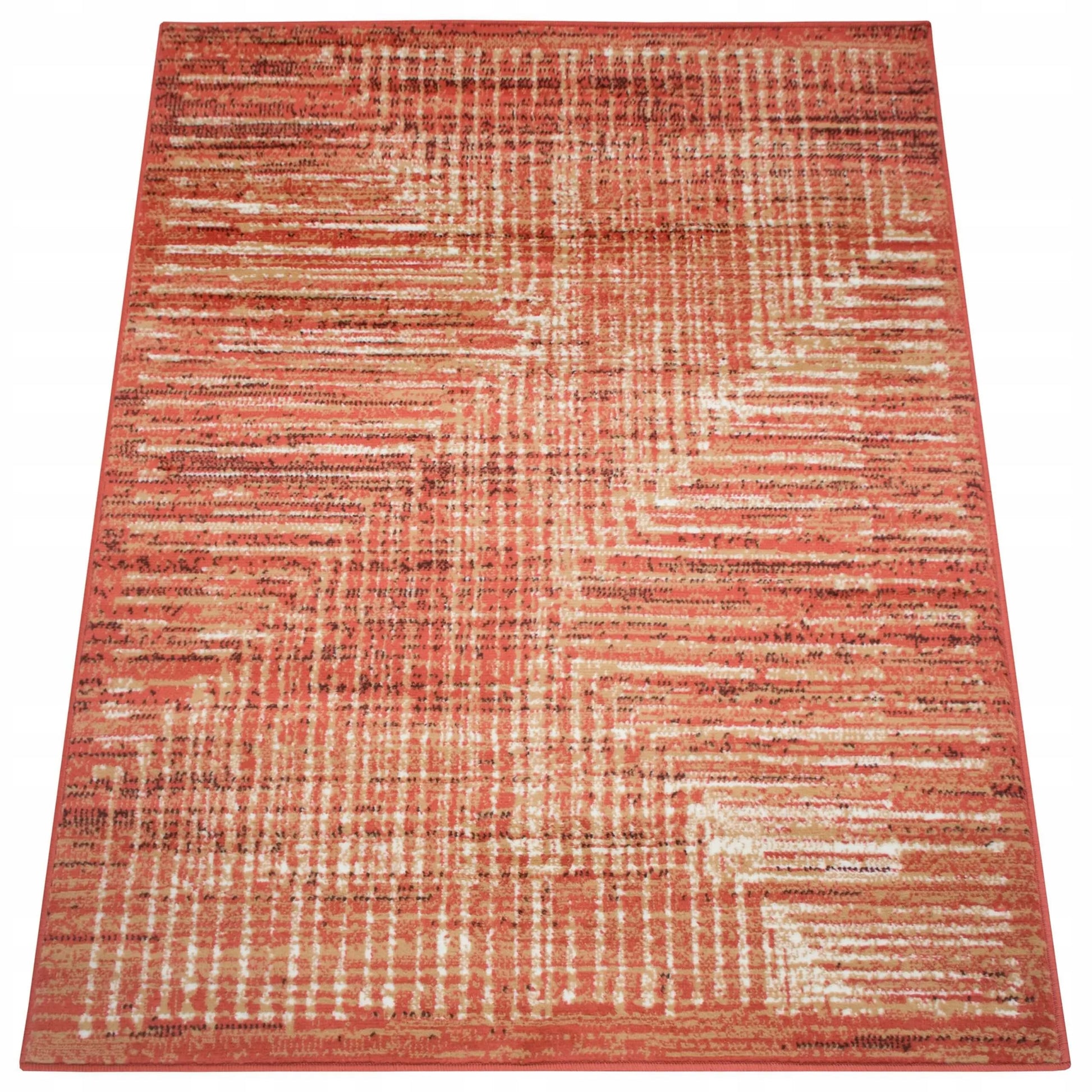Modernus 100x150 raudonas kilimas Eureka Home – stilingas svetainės ir miegamojo akcentas