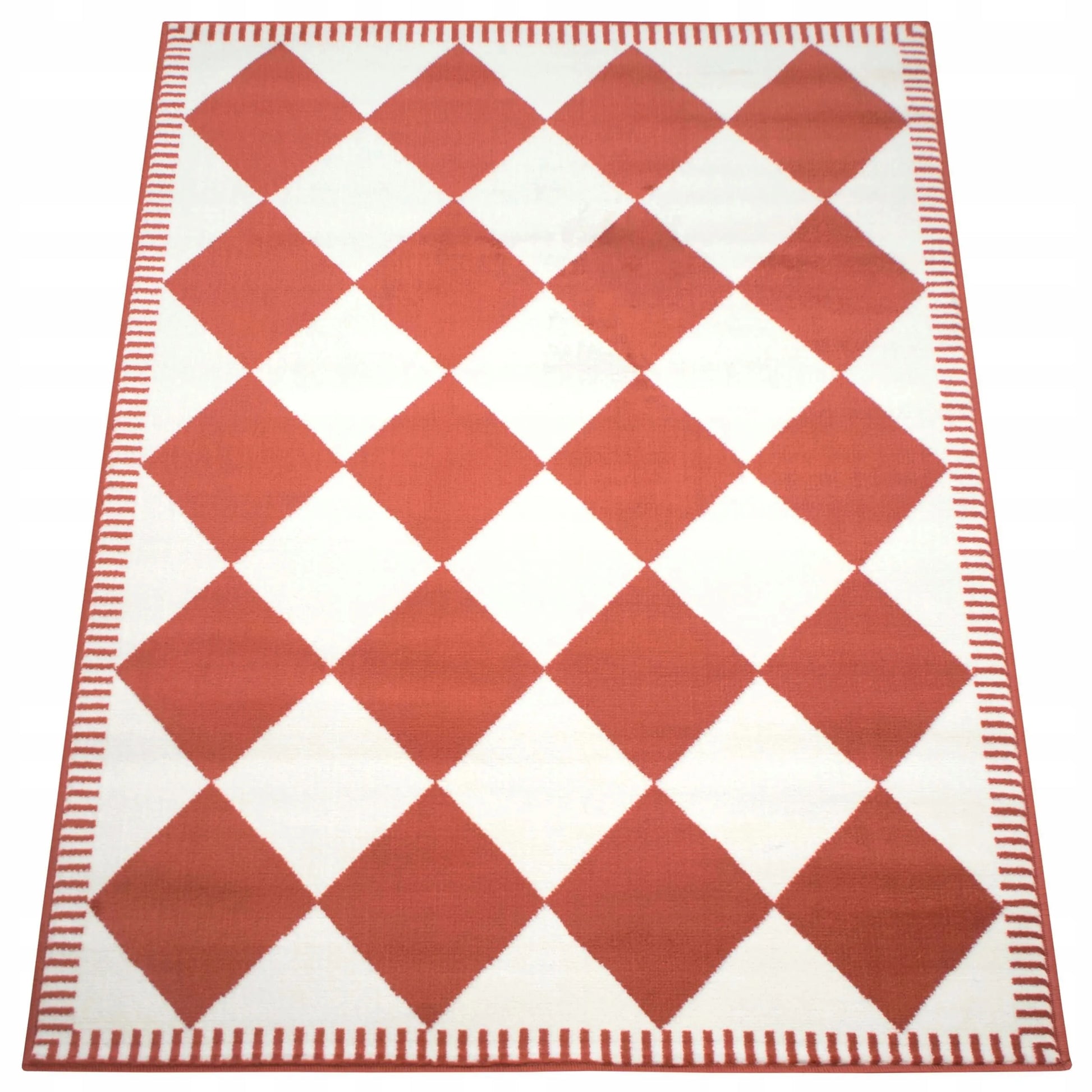 Modernus geometrinis kilimas Eureka Home 120x170 cm - raudonas