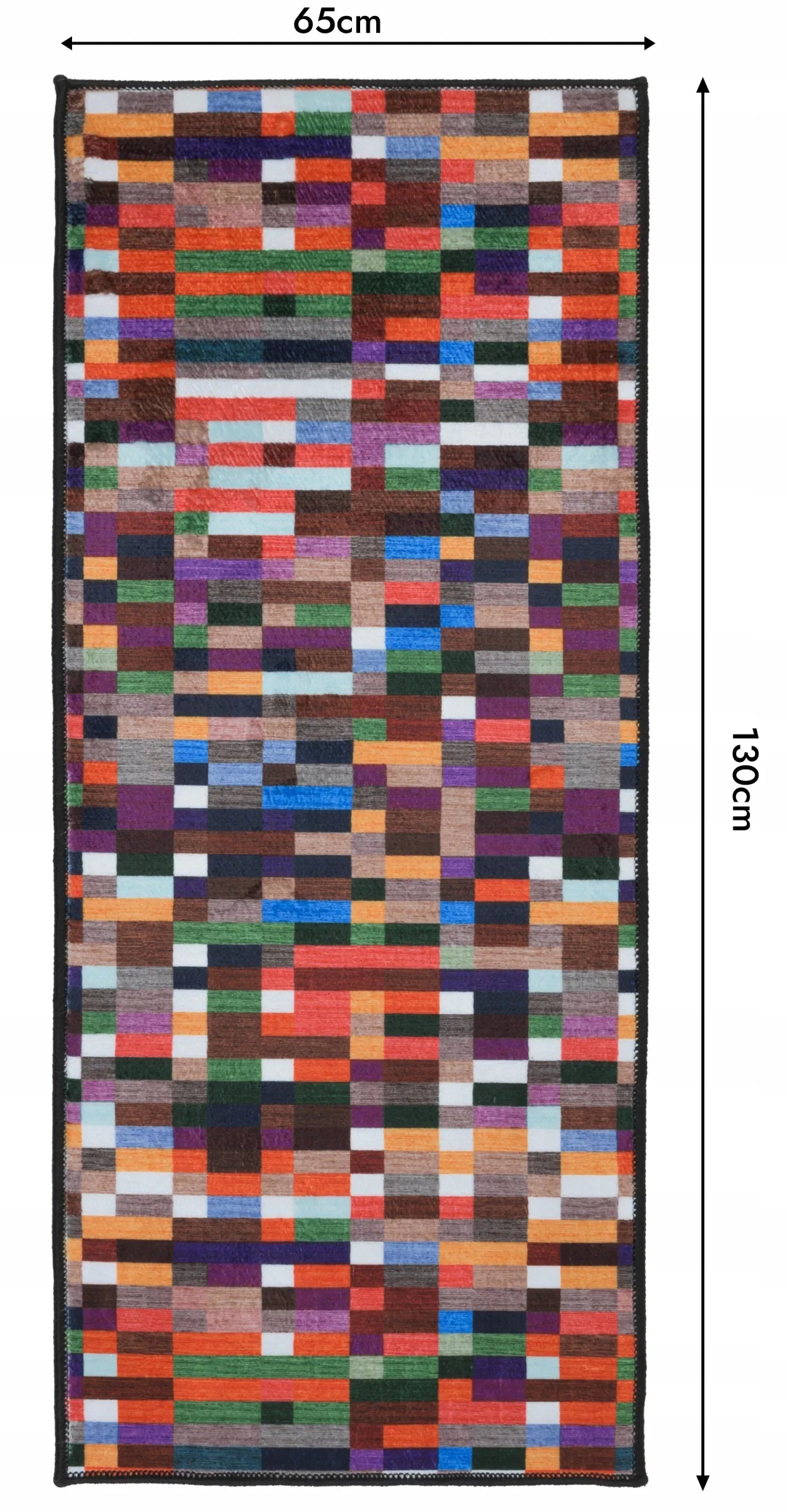 Modernus kilimas, neslystantis takelis prieškambariui ar virtuvei, minkštas, 65x130 cm