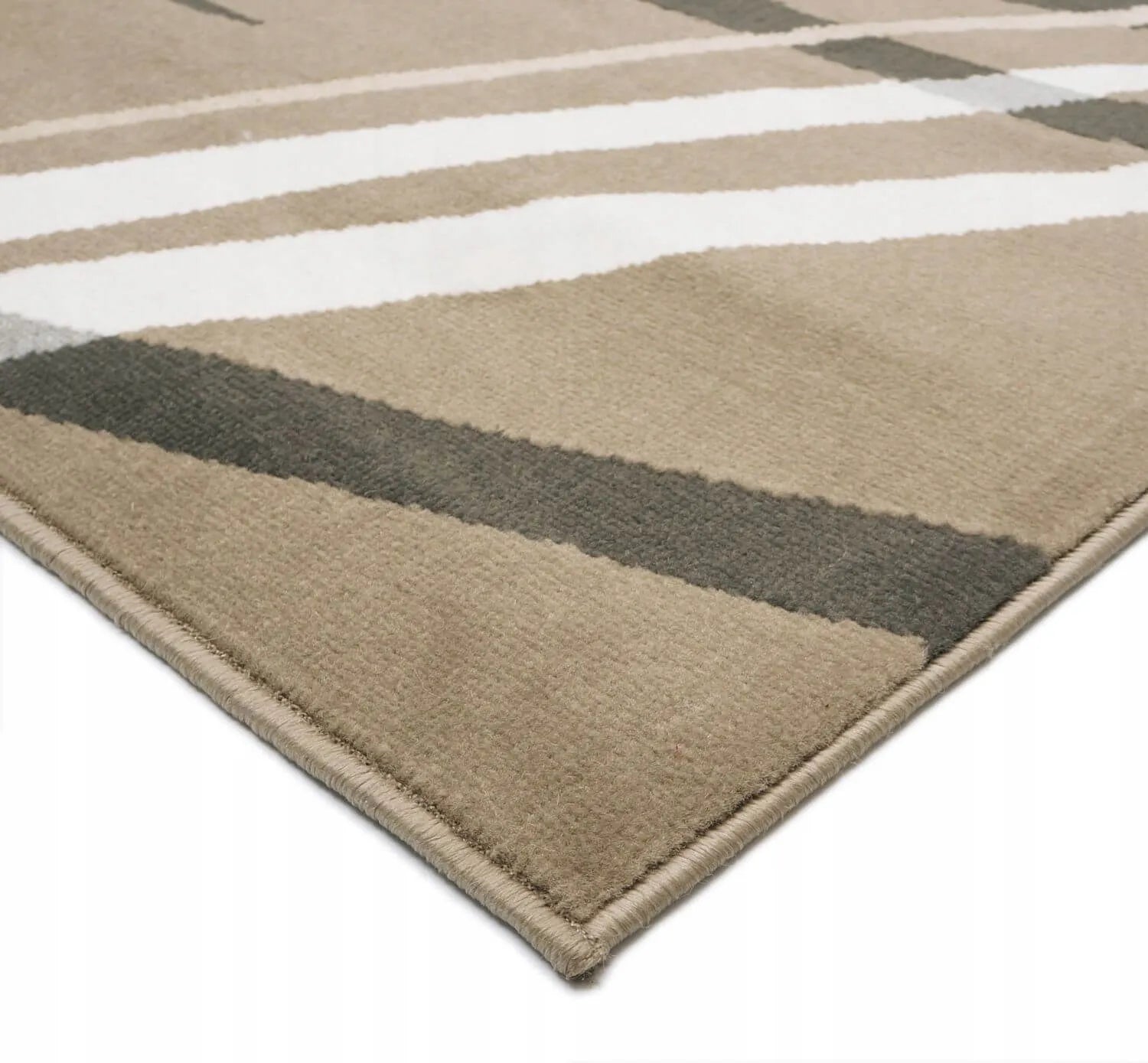 Modernus smėlio spalvos kilimas svetainei 120x180 BCF – stilingas namų akcentas