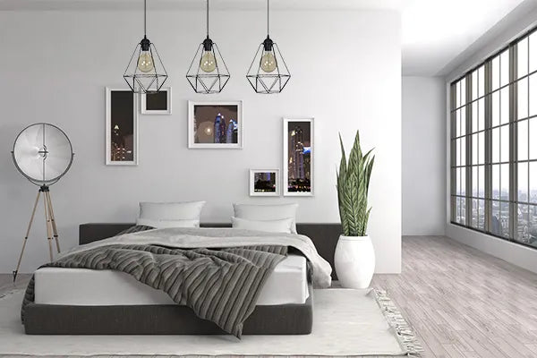 Modernus trijų šviesos šaltinių pakabinamas loft stiliaus lubinis šviestuvas virš stalo „Light Home“ FUSION 1545/3