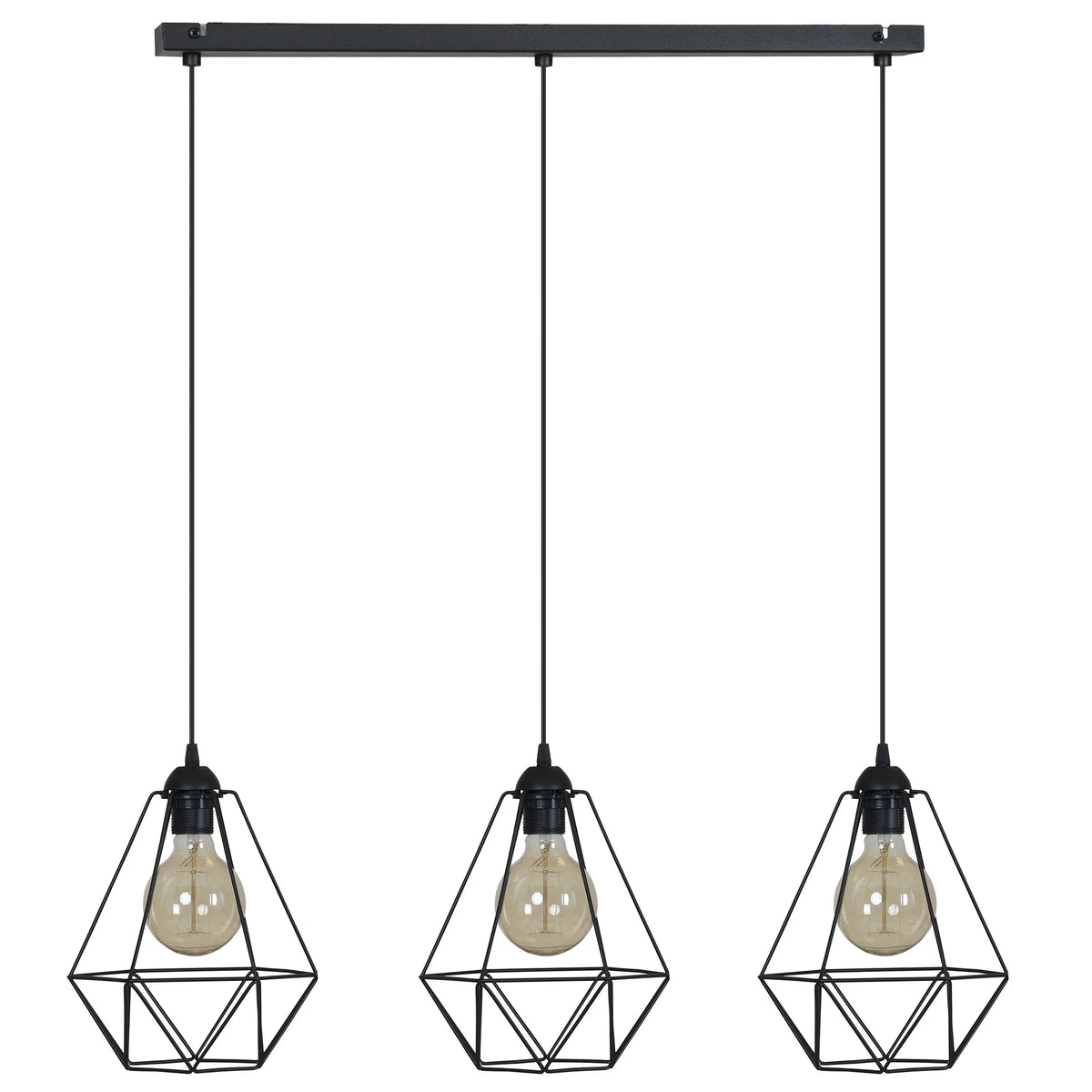 Modernus trijų šviesos šaltinių pakabinamas loft stiliaus lubinis šviestuvas virš stalo „Light Home“ FUSION 1545/3