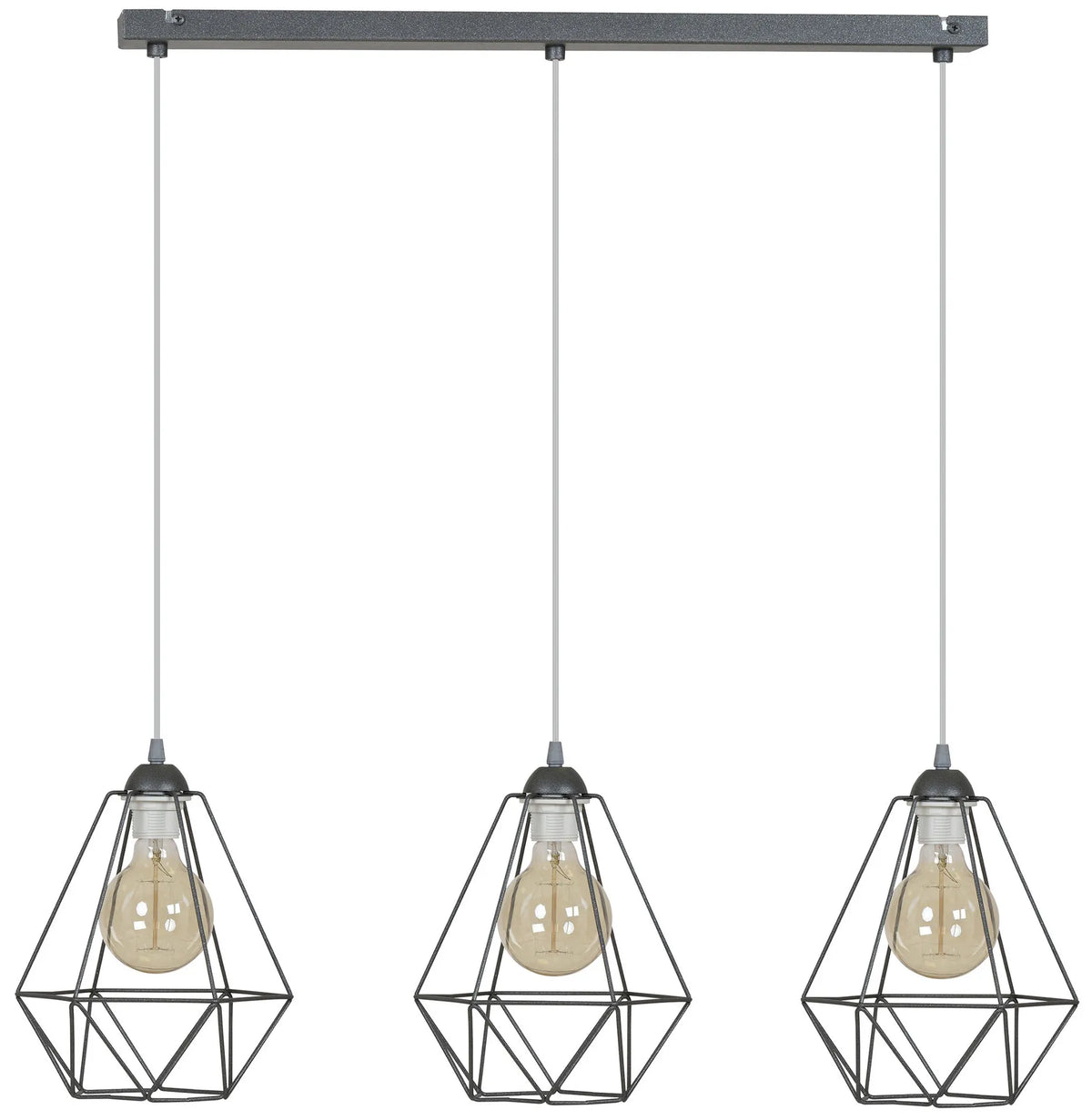 Modernus trijų šviesos šaltinių pakabinamas loft stiliaus lubinis šviestuvas virš stalo „Light Home“ FUSION 1545/3