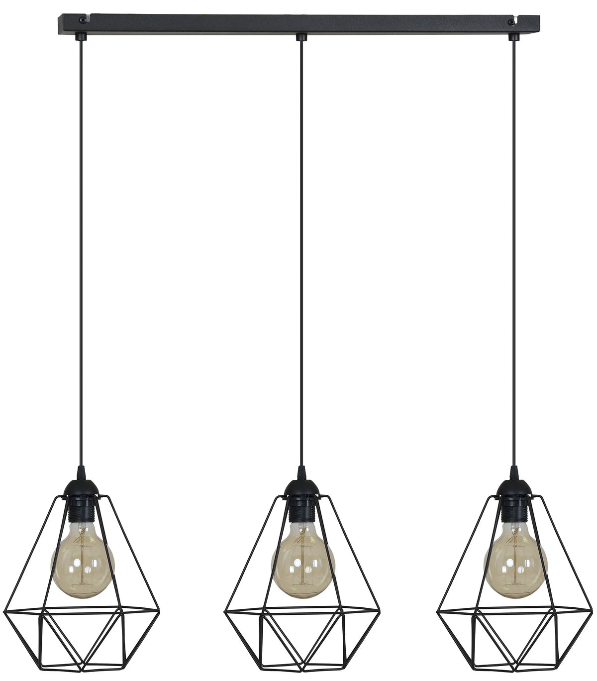 Modernus trijų šviesos šaltinių pakabinamas loft stiliaus lubinis šviestuvas virš stalo „Light Home“ FUSION 1545/3