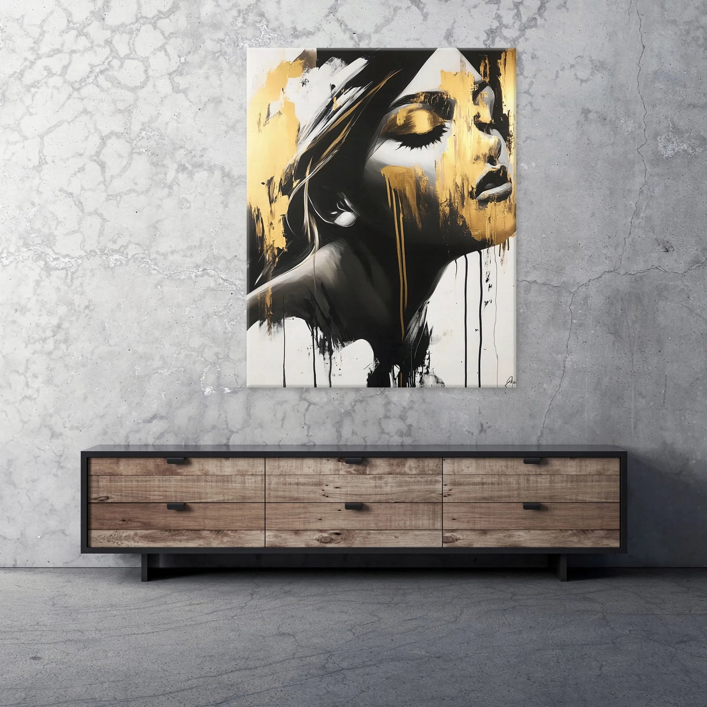 Modernus veido paveikslas ant drobės 100x70 cm miegamajam ar svetainei