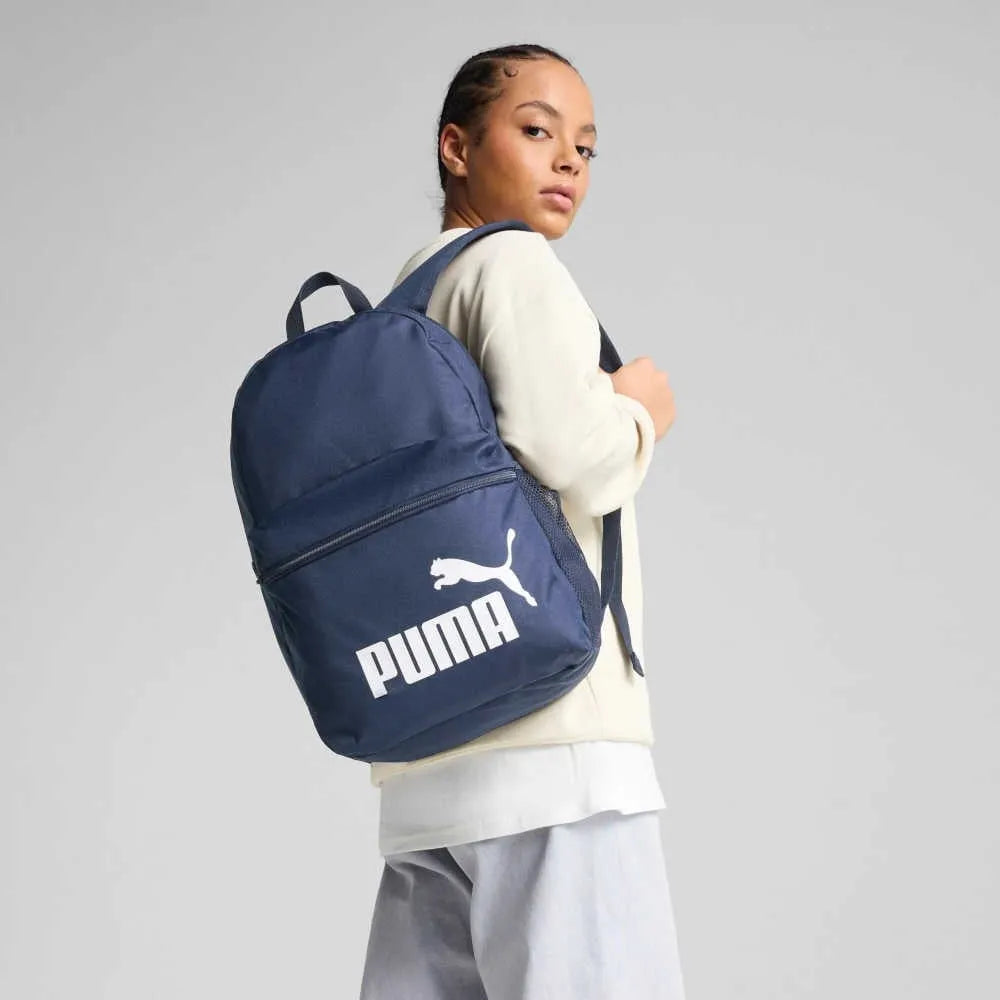 Mokyklinė kuprinė PUMA PHASE BACKPACK sportinė darželiui, tamsiai mėlyna 09116402