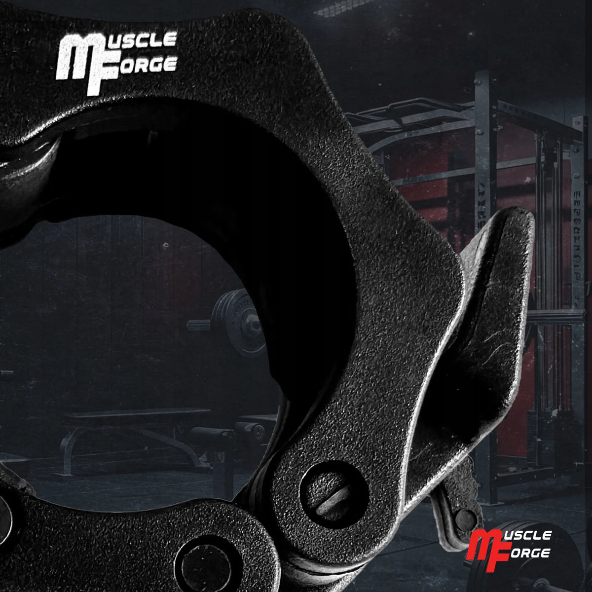 MuscleForge 50 mm olimpiniai fiksatoriai štangai, 2 vnt.