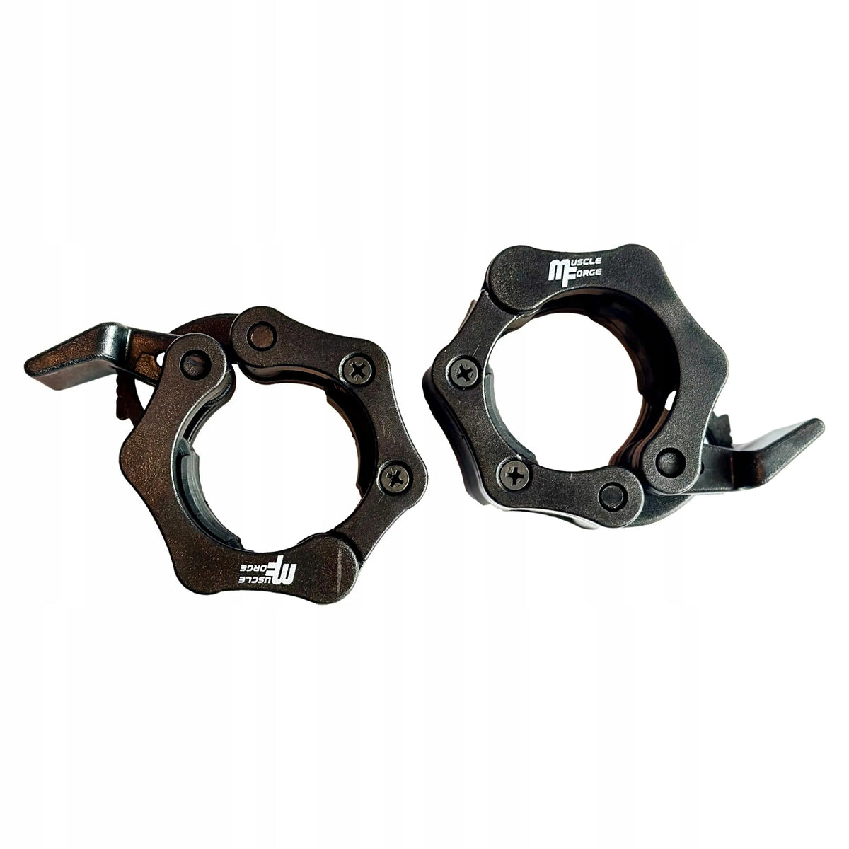 MuscleForge 50 mm olimpiniai fiksatoriai štangai, 2 vnt.