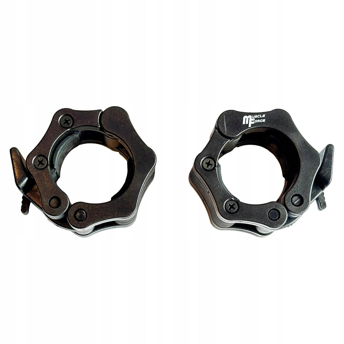 MuscleForge 50 mm olimpiniai fiksatoriai štangai, 2 vnt.