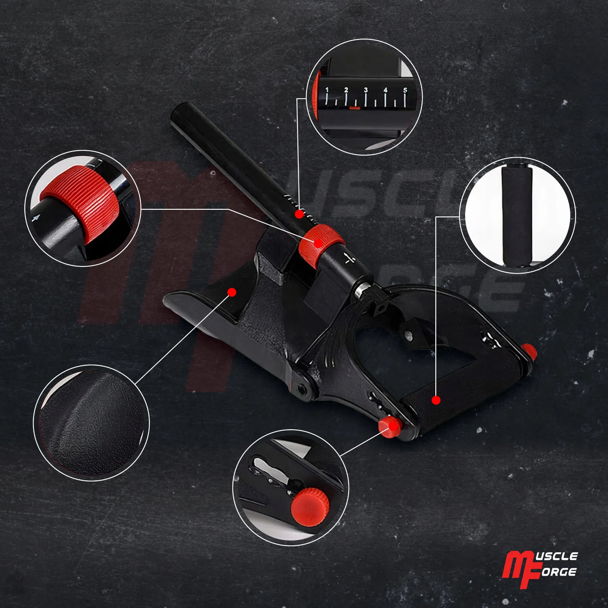 MuscleForge dilbio ir sukibimo jėgos treniruoklis