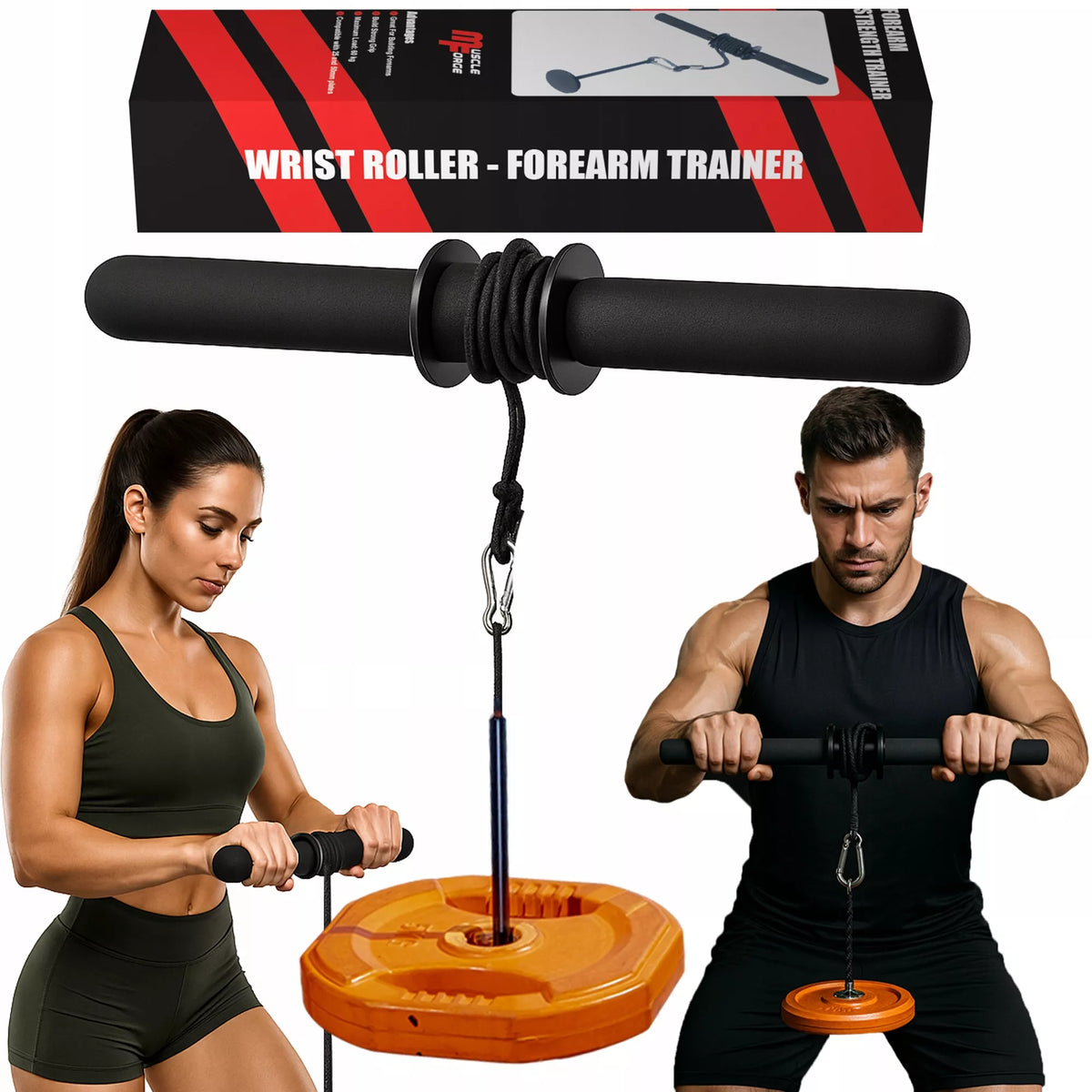 MuscleForge dilbio treniruoklis (Wrist Roller)