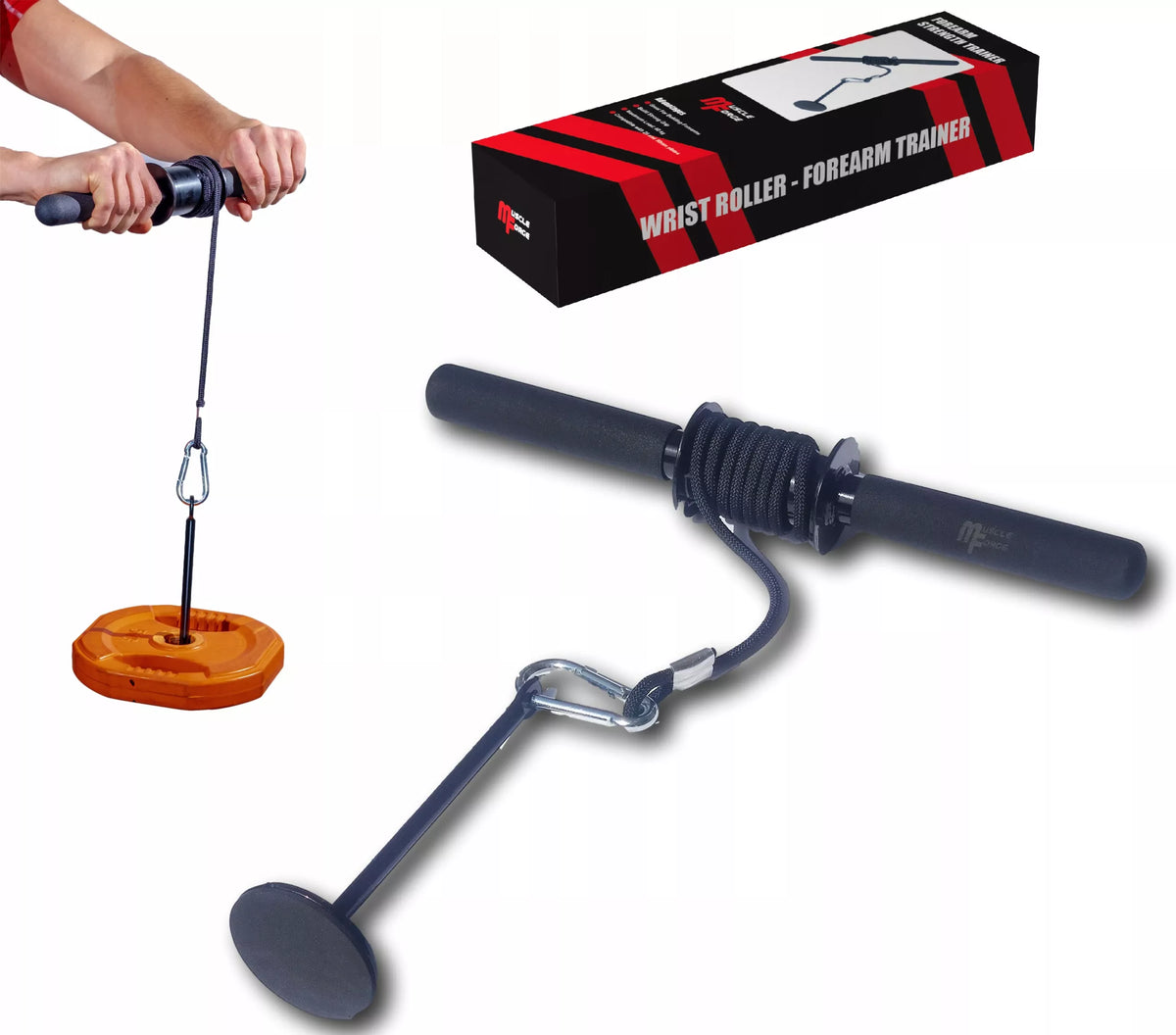 MuscleForge dilbio treniruoklis (Wrist Roller)