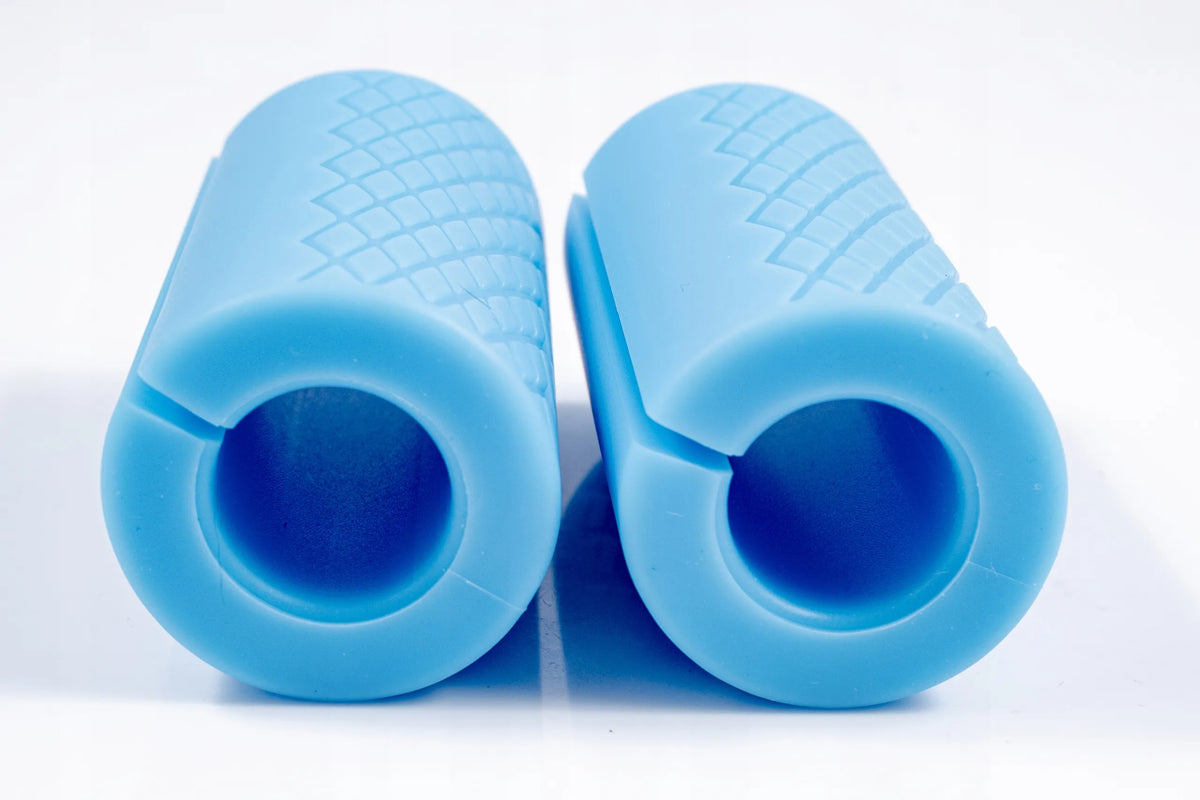 MuscleForge FAT GRIPS antgaliai štangoms ir hanteliams, 2 vnt., mėlyni