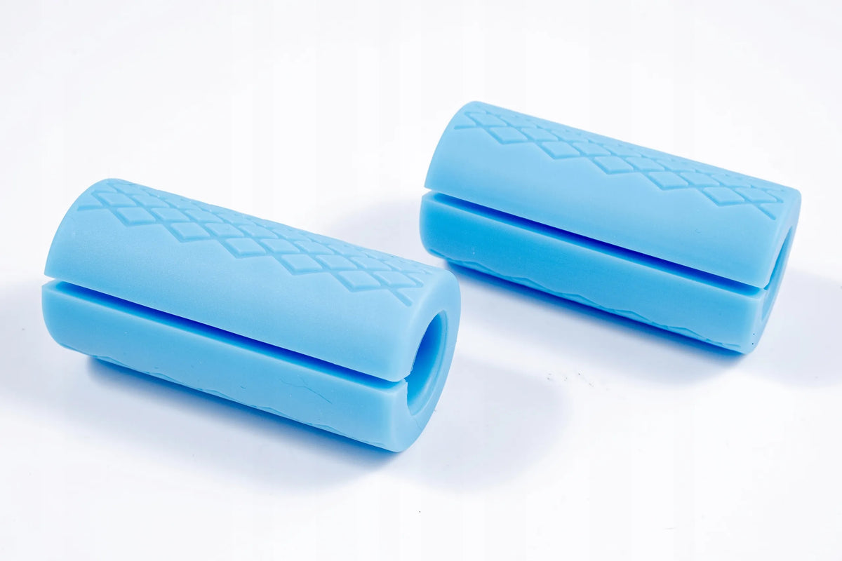 MuscleForge FAT GRIPS antgaliai štangoms ir hanteliams, 2 vnt., mėlyni