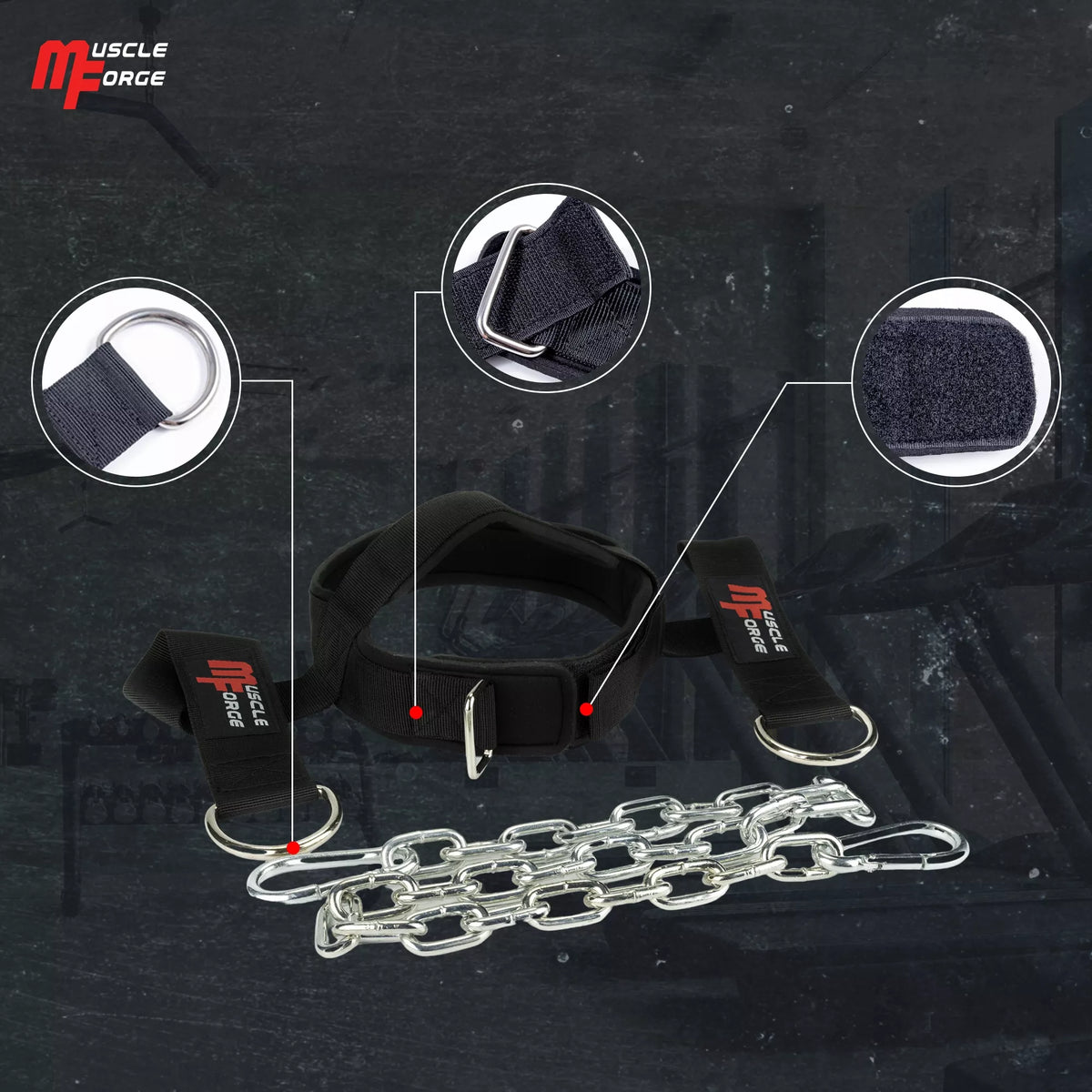 MuscleForge® kaklo ir sprando treniruoklis