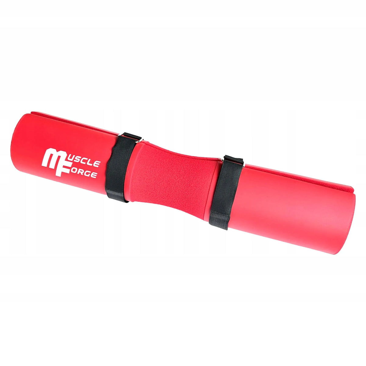 MuscleForge® raudona apsauga štangos grifui, paminkštinimas sprandui ir klubams