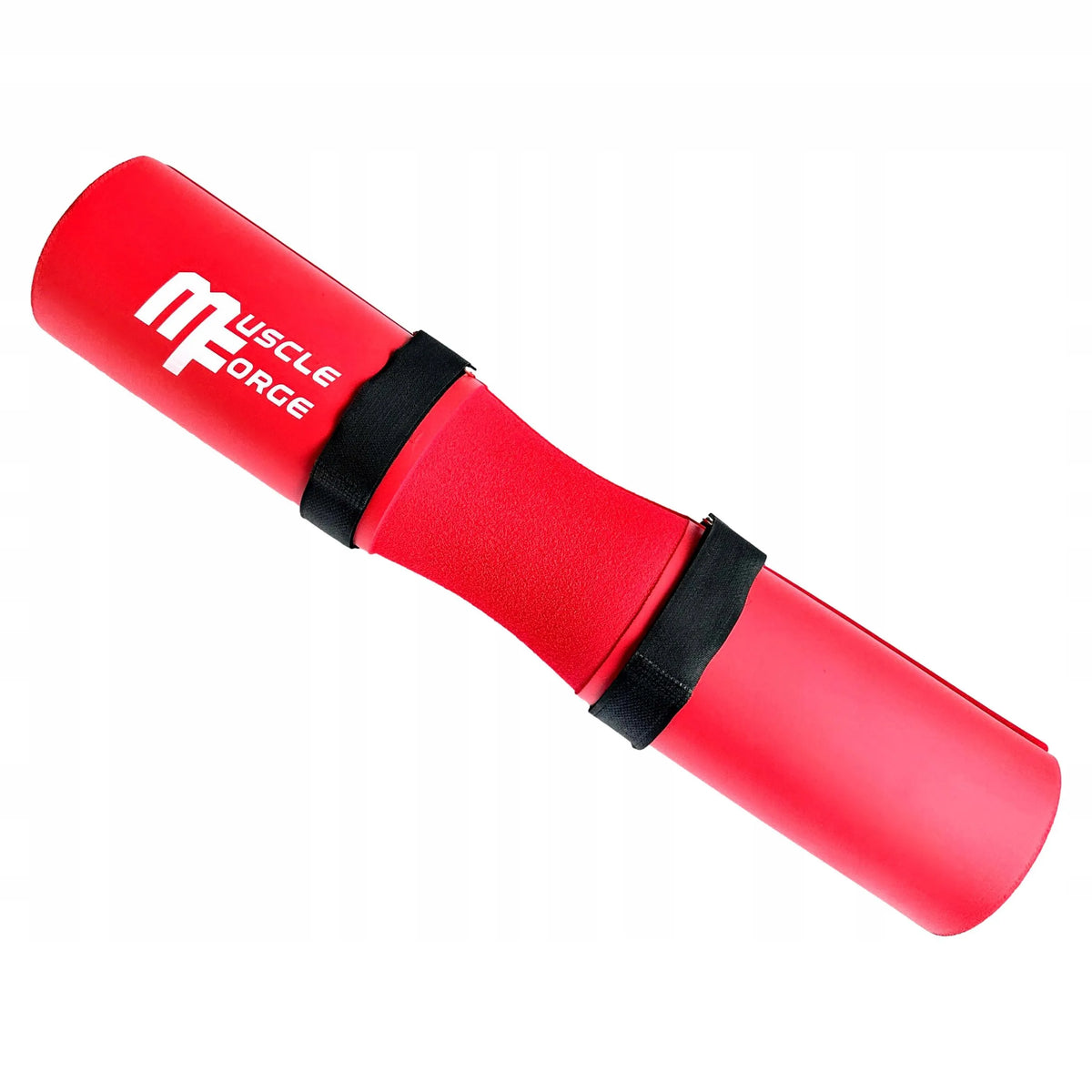 MuscleForge® raudona apsauga štangos grifui, paminkštinimas sprandui ir klubams