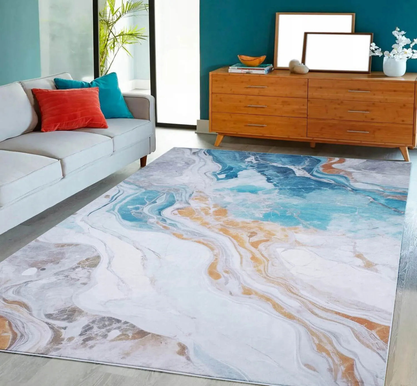 NESLIDUS KILIMAS SVETAINEI, KAMBARIUI, MADINGAS, MODERNUS, LOFT STILIUS 80X150 CM