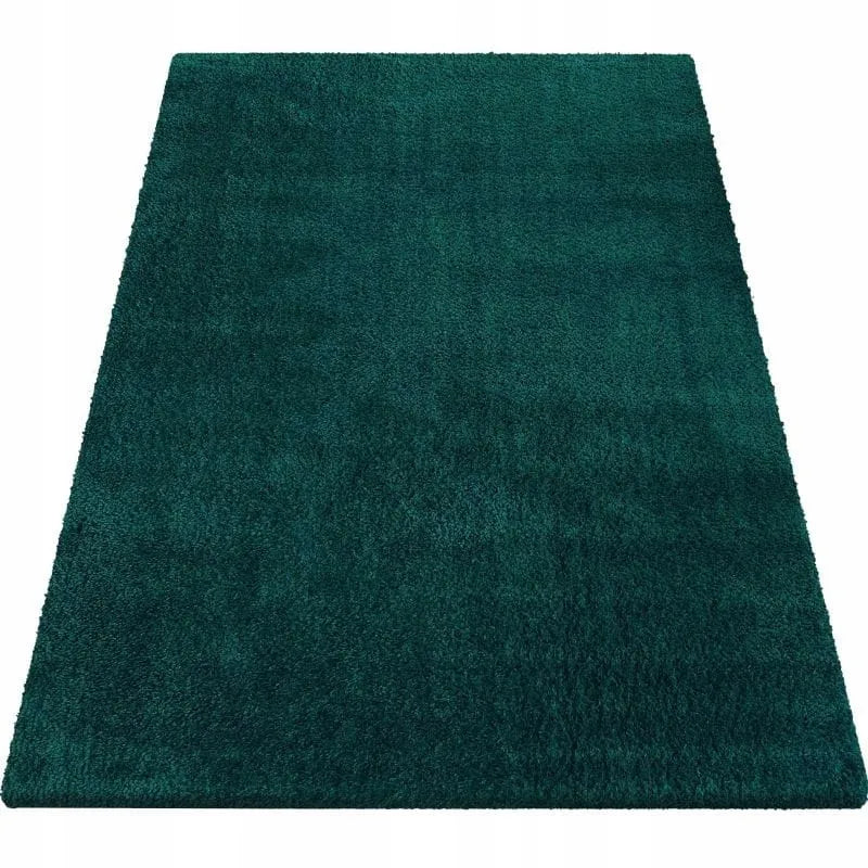 NESLYSTANTIS KILIMAS CAMEL SHAGGY VIENASPALVIS BUTELIO ŽALUMO - 80 x 150