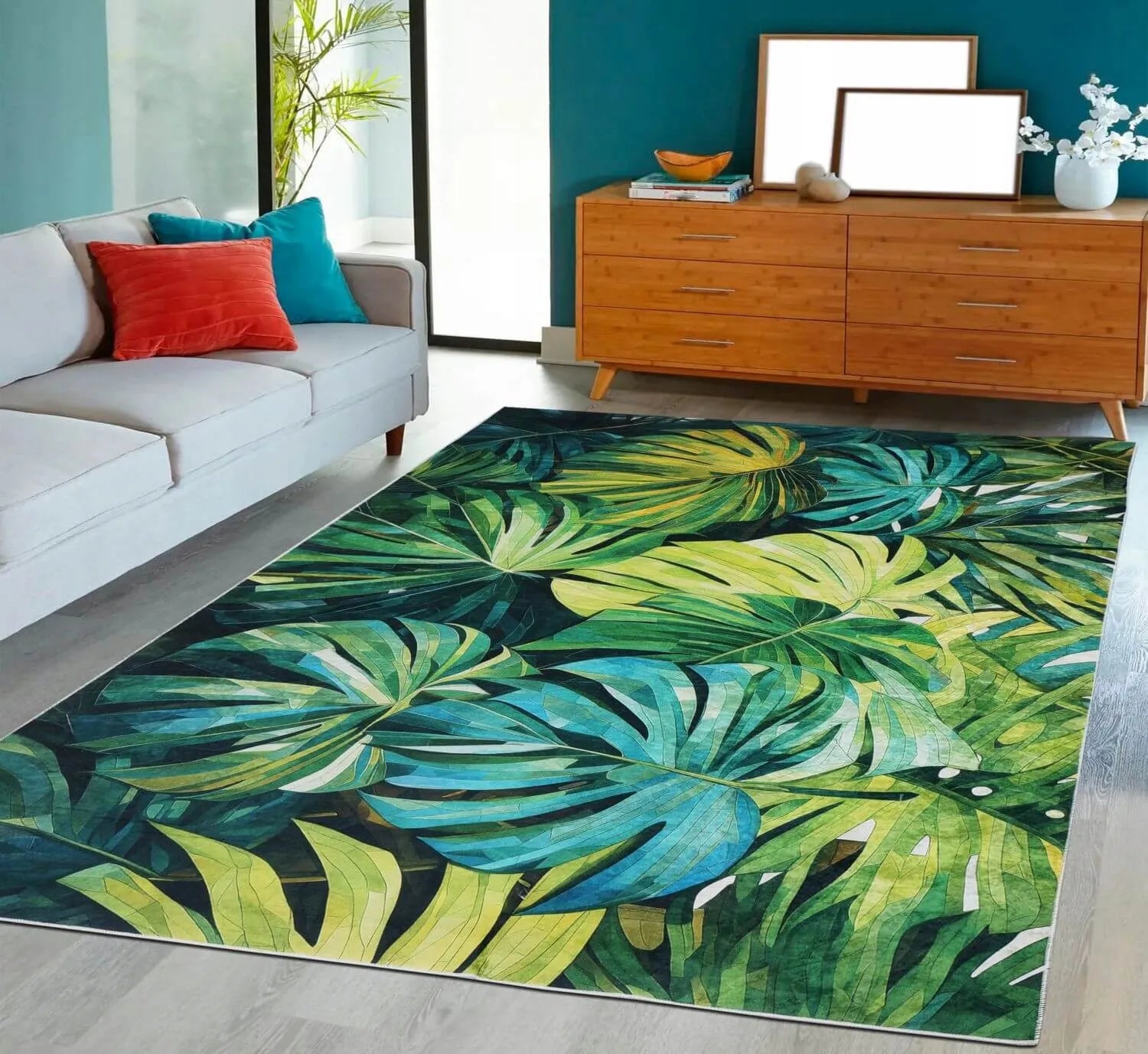 Neslystantis modernaus dizaino kilimas Eureka Home, 60x100 cm