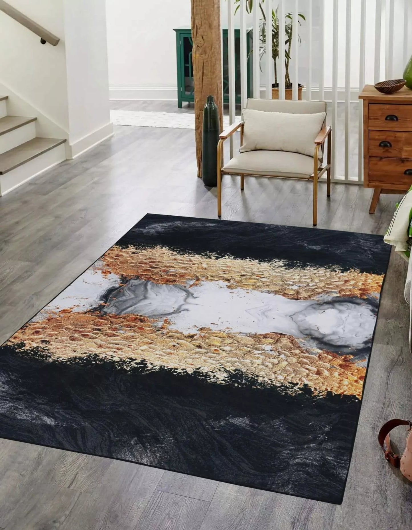 Neslystantis modernus lofto stiliaus kilimas 80x150 cm