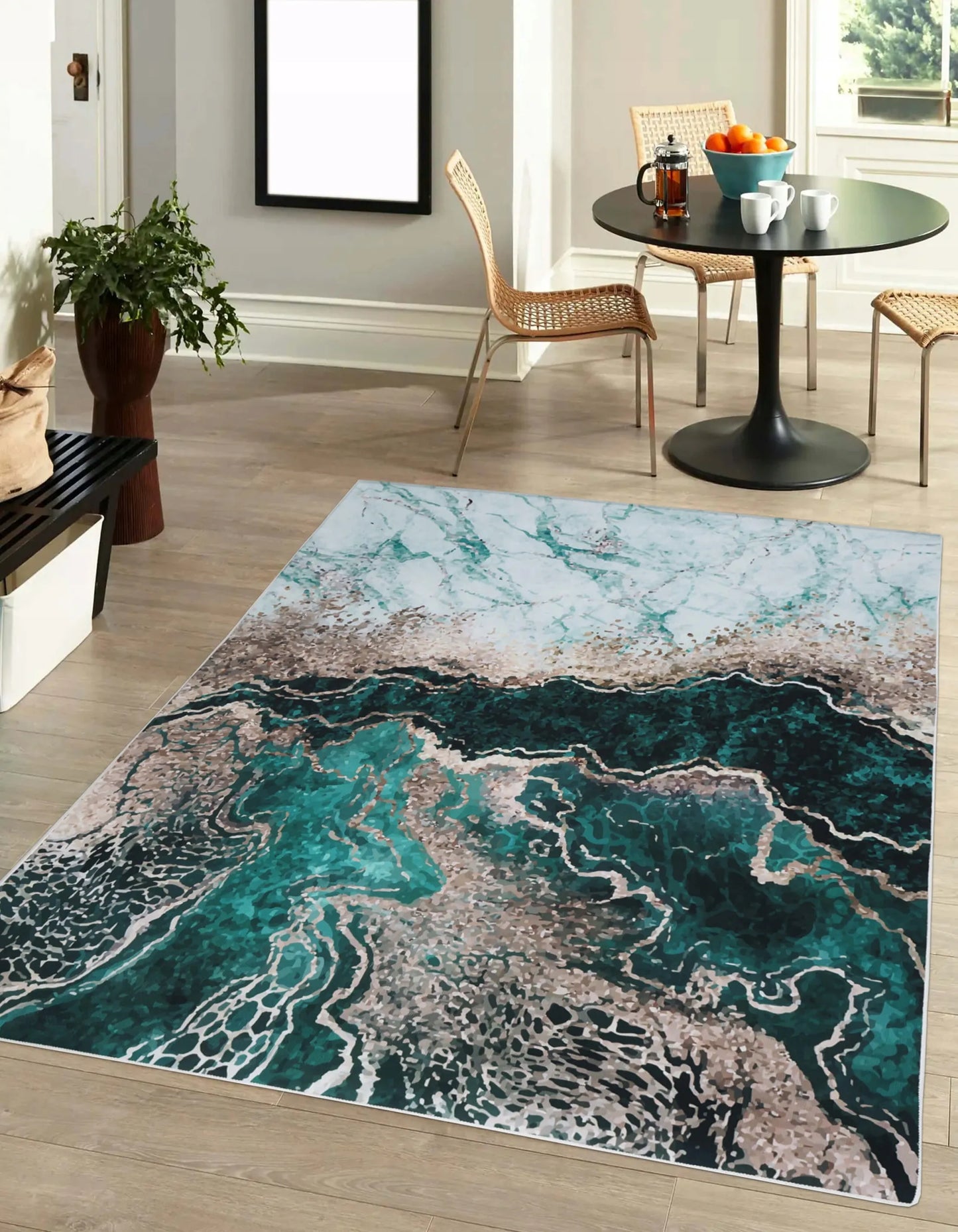 Neslystantis modernus lofto stiliaus kilimas Eureka Home 60x100