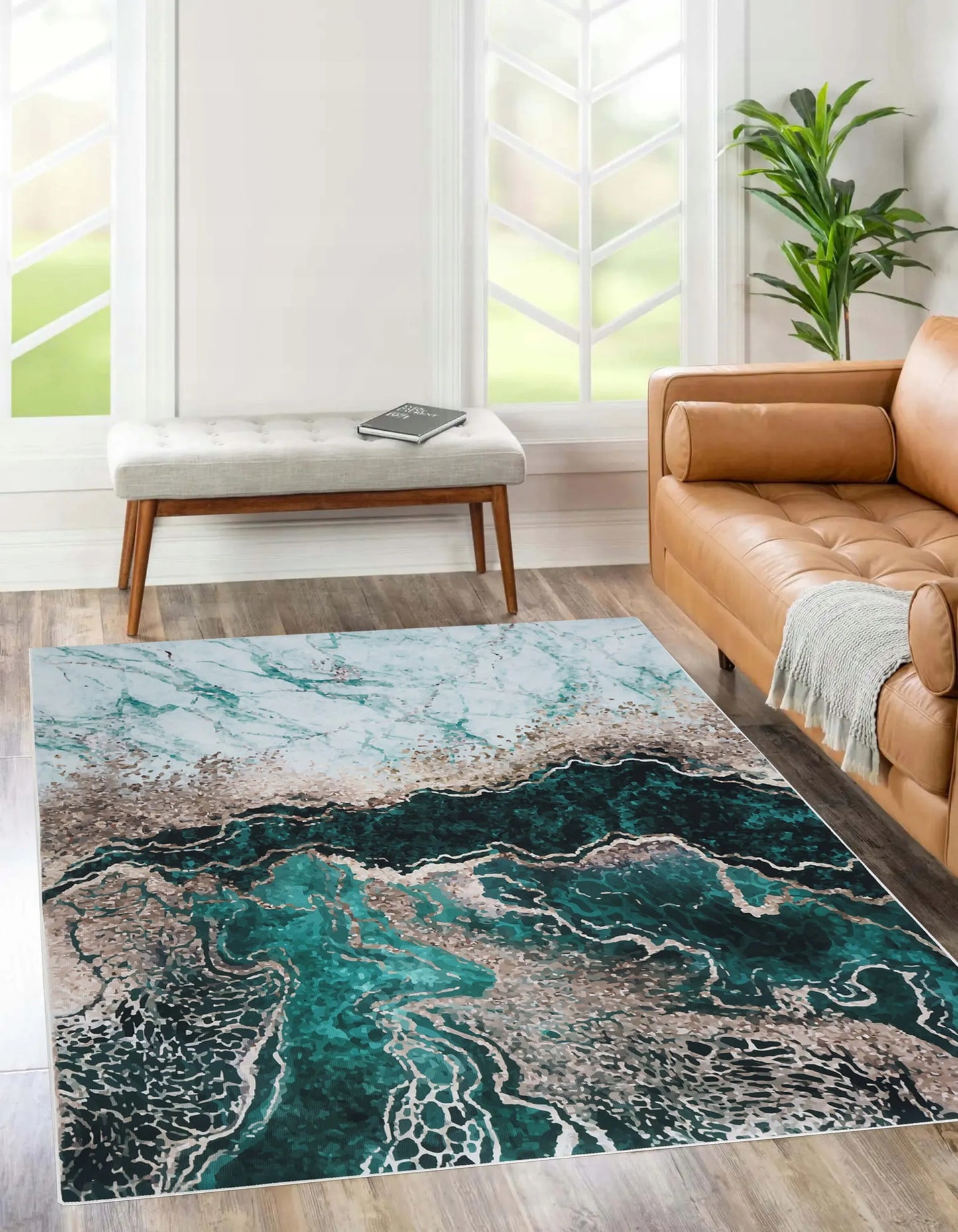Neslystantis modernus lofto stiliaus kilimas Eureka Home 60x100