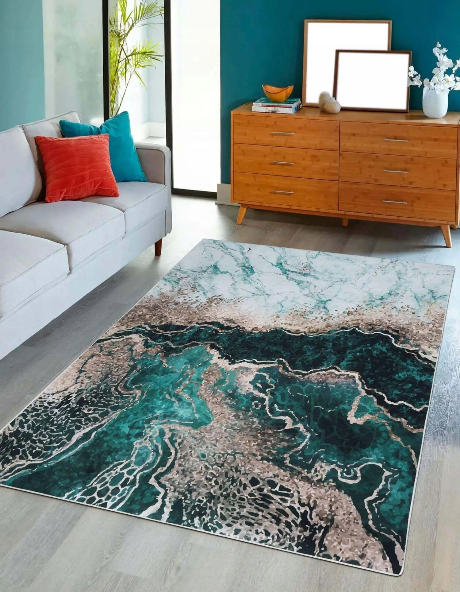 Neslystantis modernus lofto stiliaus kilimas Eureka Home 60x100