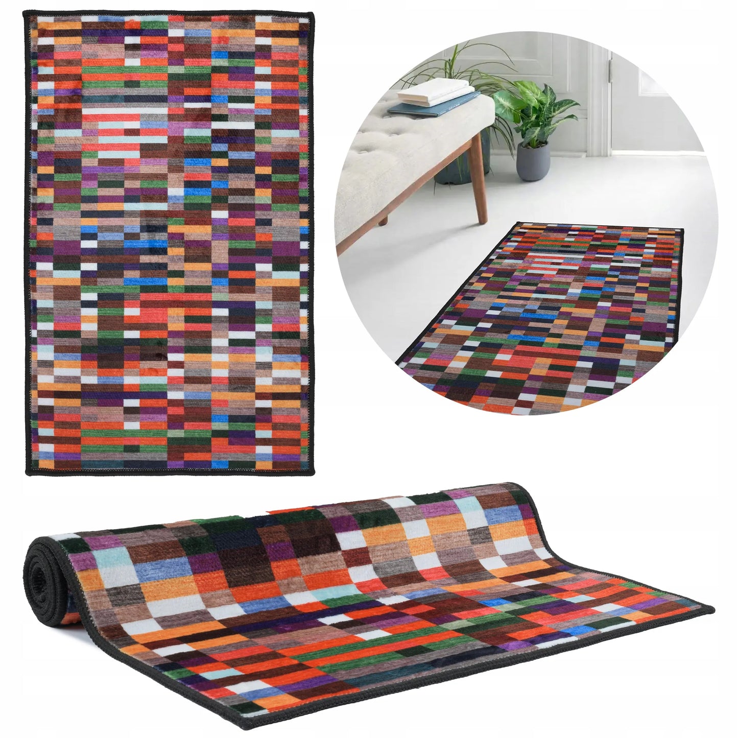 NESLYSTANTIS VIRTUVĖS TAKELIS 50x80cm MINKŠTAS VIRTUVĖS KILIMĖLIS SKALBIAMAS
