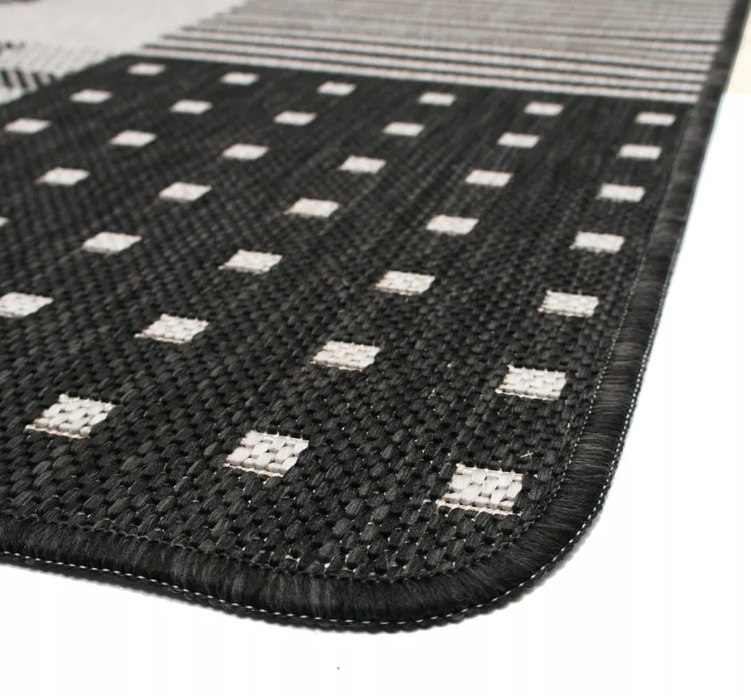 Neslystantis virtuvinis kilimas Eureka Home, 67x140 cm, sidabrinis