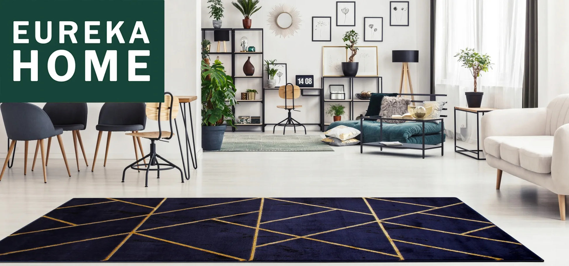 Neslystantis virtuvinis kilimas Eureka Home 67x140 cm, smėlio spalvos