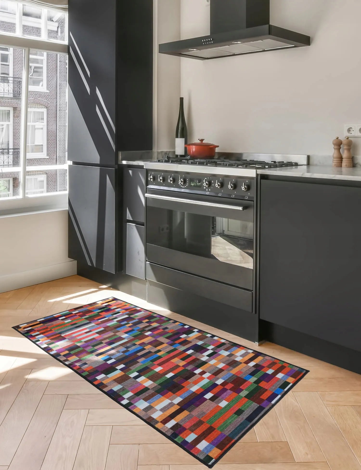 Neslystantis virtuvinis takelis 50x120 cm, minkštas virtuvinis kilimėlis, galima skalbti