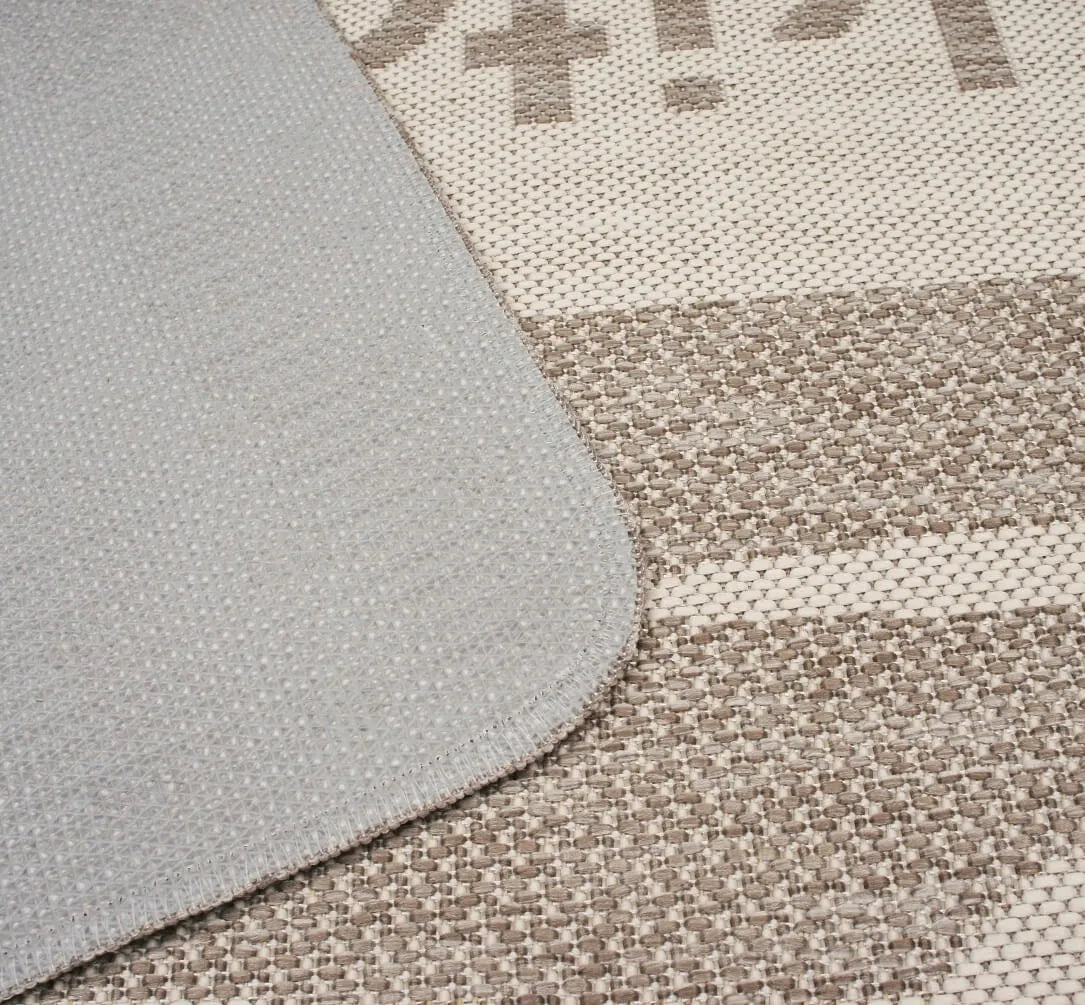 Neslystantis virvinis virtuvinis kilimas Eureka Home 67x200 cm, smėlio spalvos
