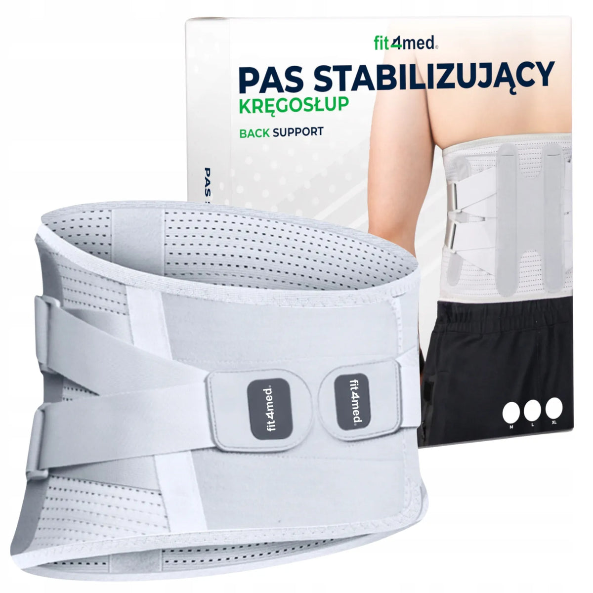 Nugarą stabilizuojantis ir apkrovą mažinantis juosmens diržas, dydis L