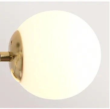 PAKABINAMA LUBŲ LEMPA KRISLAMP ASTER, AUKSINĖ, SU BALTAIS GAUBTAIS, 6 X E27