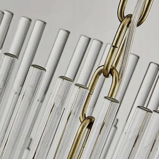 Pakabinamas kristalinis auksinis lubinis šviestuvas „Glamour“ 6 × E14 „TOOLIGHT“