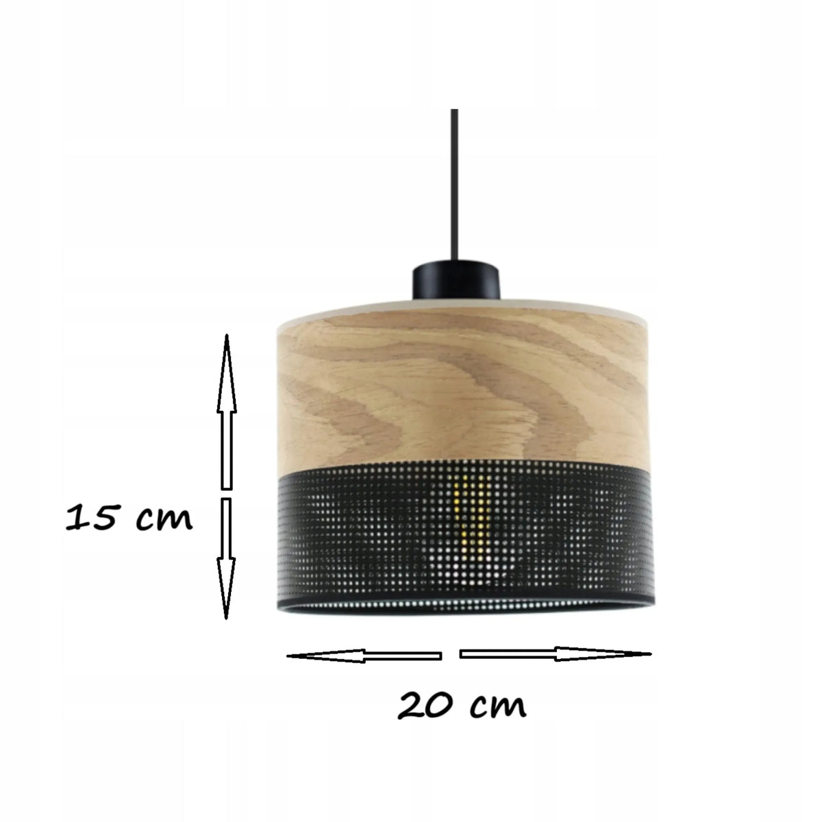 Pakabinamas loft stiliaus šviestuvas, juodas metalas, E27, virš stalo, svetainei ir virtuvei