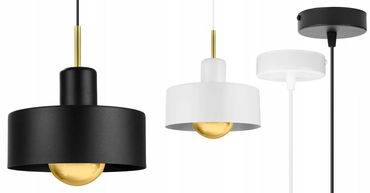 PAKABINAMAS LUBINIS ŠVIESTUVAS „BARCELONA“ JUODOS IR BALTOS SPALVOS, VIENO ŠVIESOS ŠALTINIO, VIRTUVEI IR SVETAINEI