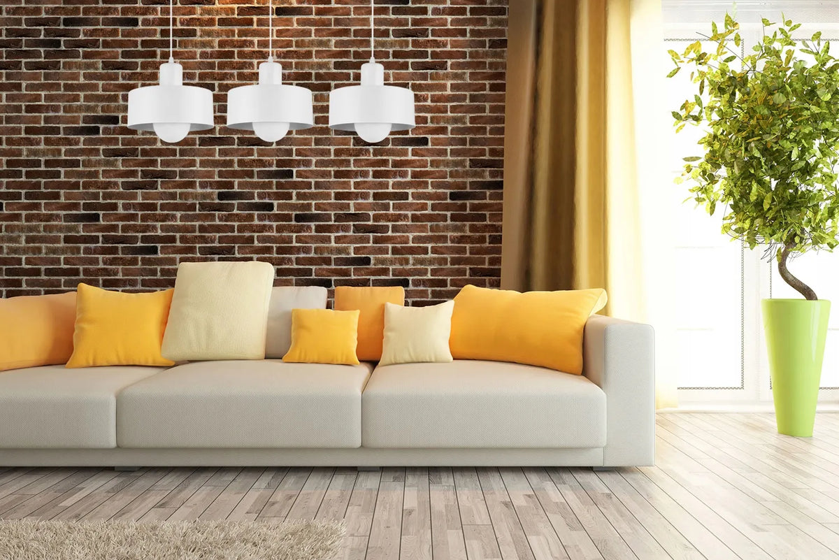 PAKABINAMAS LUBINIS ŠVIESTUVAS „BARCELONA“ TRIJŲ ŠVIESOS ŠALTINIŲ, LOFT, GLAMOUR, JUODAS / BALTAS