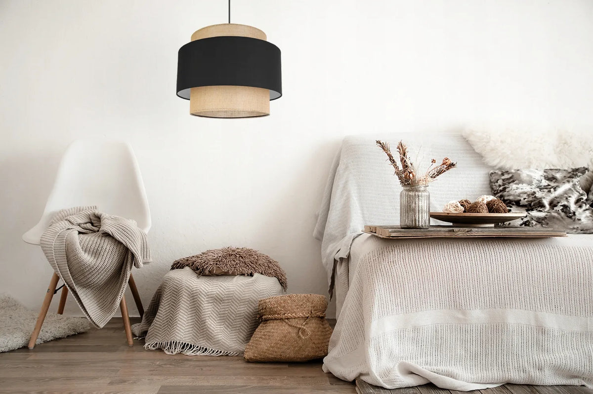 PAKABINAMAS LUBINIS ŠVIESTUVAS „BOHO“ SU VIENU DŽIUTO ATSPALVIU, MODERNUS