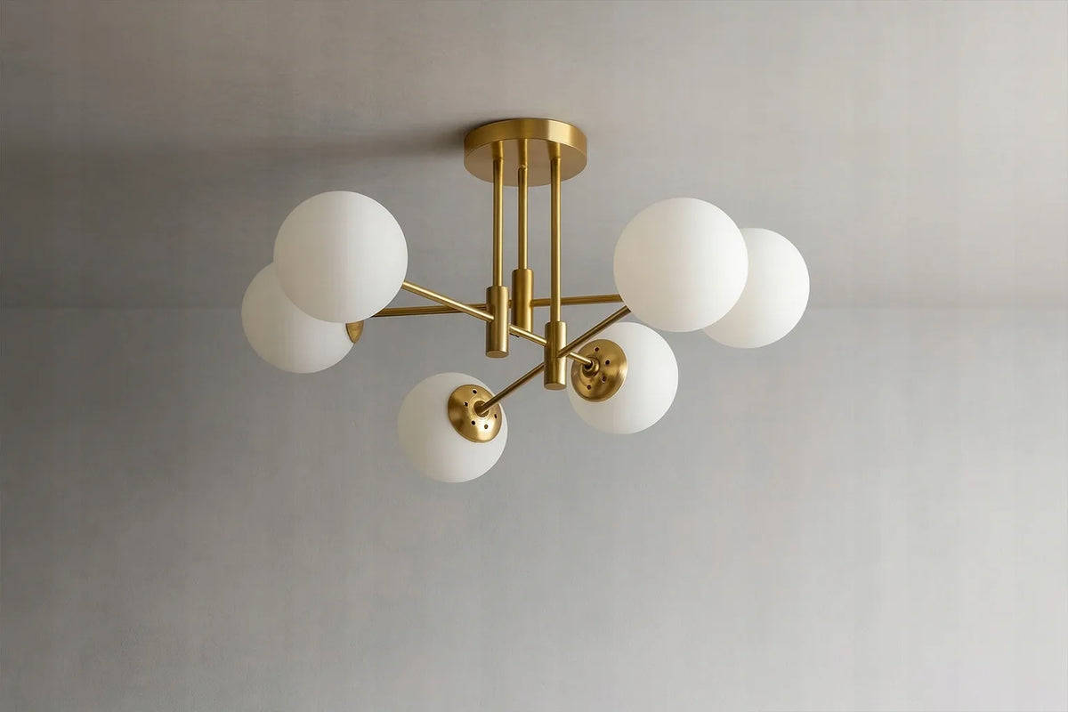 Pakabinamas lubinis šviestuvas Krislamp DORADO, 6 gaubtai, E27